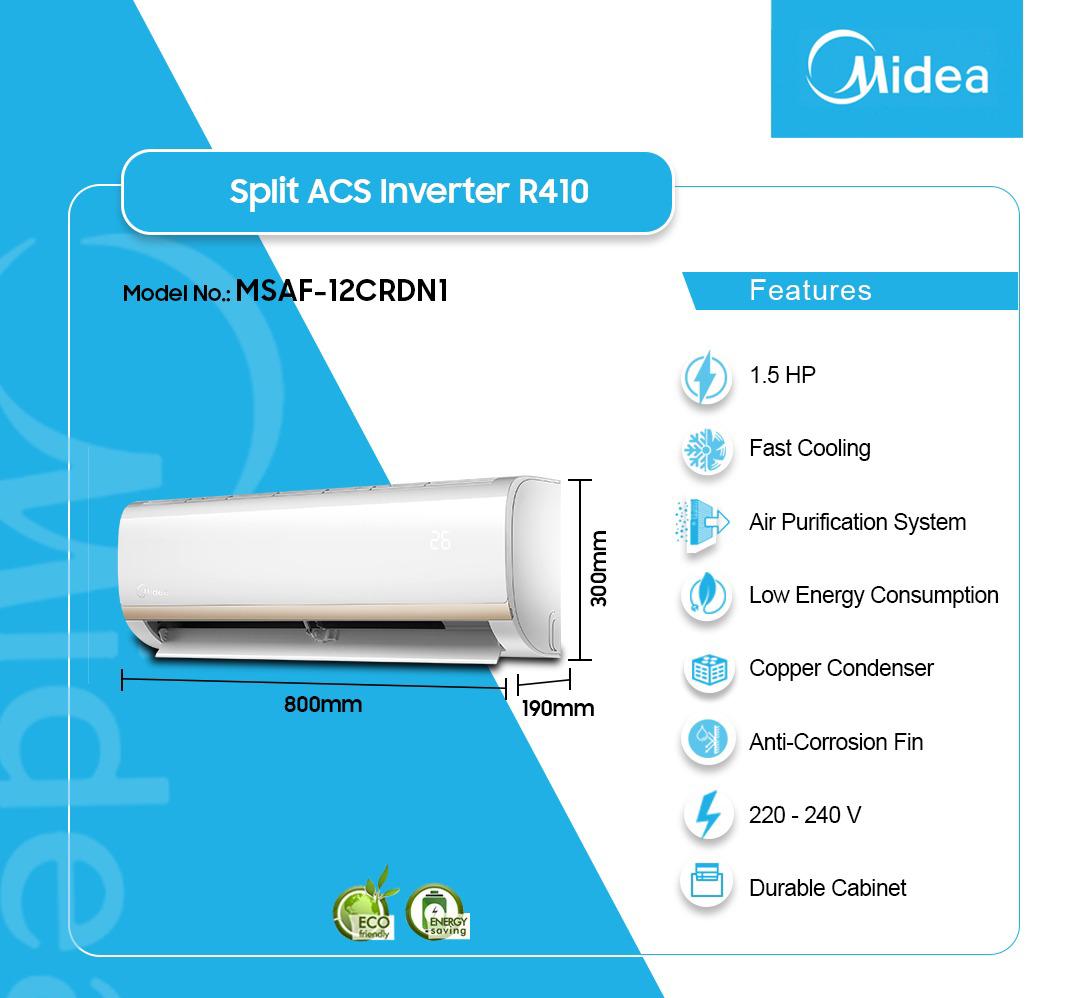 Midea MSAF-18CRN1 2.0HP R410 Split Air Conditioner - Image 3